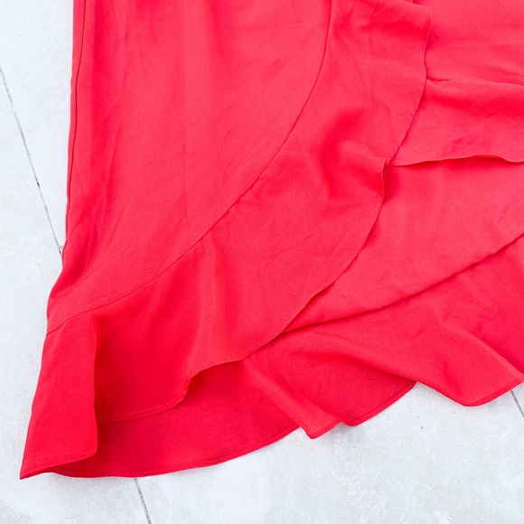 BEBE Red Ruffle Dress - Picture 4 of 4